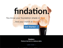 Tablet Screenshot of findation.com